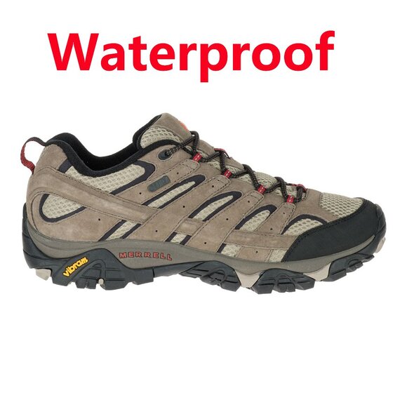 Brand New Merrell Men's Moab 2 Waterproof Hiking Shoes - Leather Mesh Upper - Picture 1 of 9